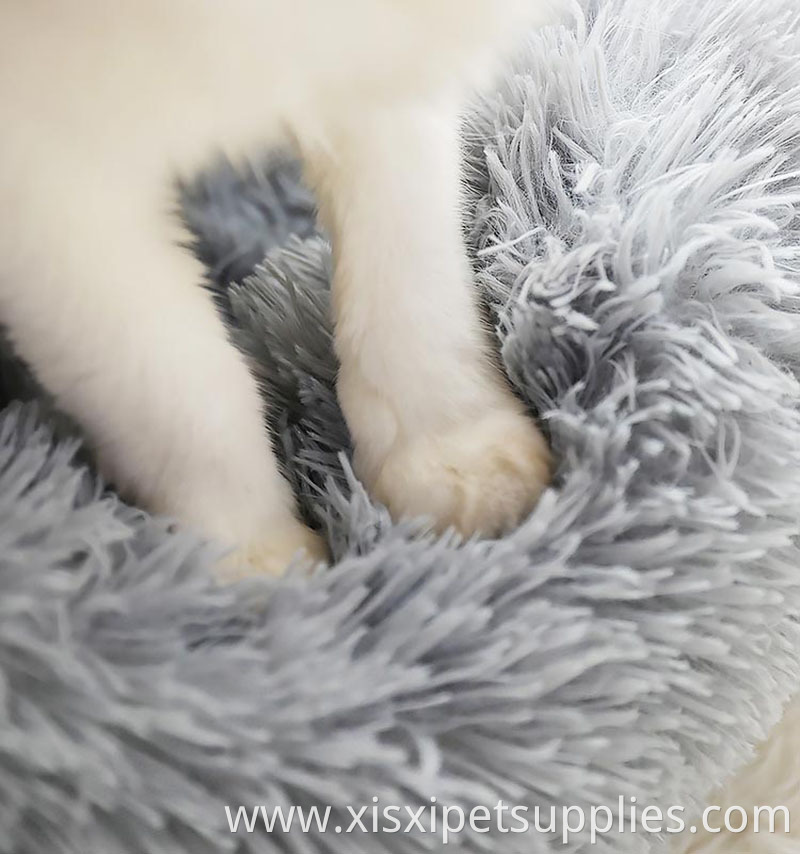 Cats Small Dogs Soft Plush Round Pet Bed Mini Medium Dog Cat Bed Self Warming Autumn Winter Indoor Snooze Sleeping Cozy Bed